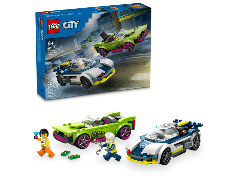 LEGO City Police Car and Muscle Car Chase (60415)