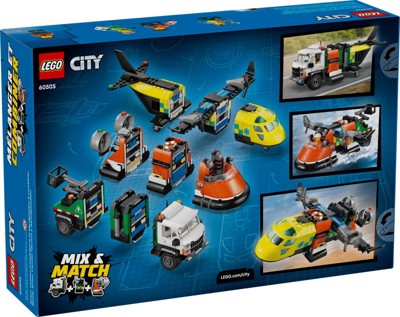 LEGO City Airplane, Service Truck & Helicopter (60505)
