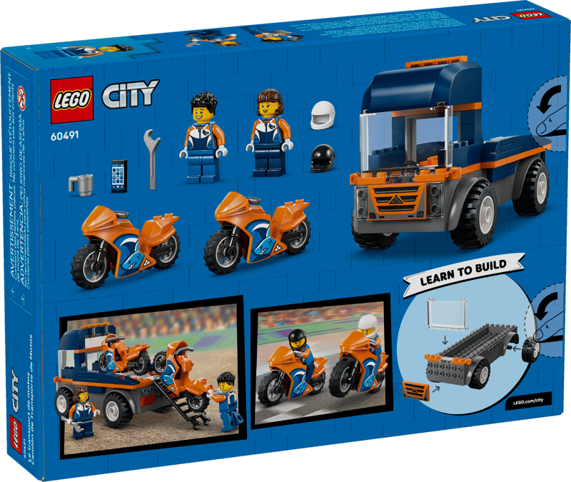 LEGO City Motorcycle Transporter (60491)