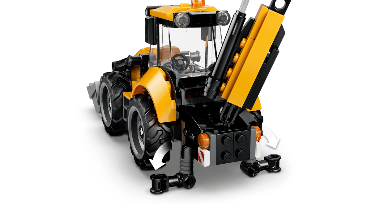 LEGO City Yellow Backhoe Loader (60480)