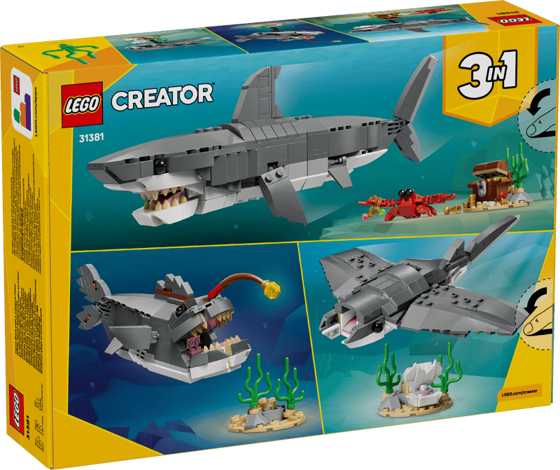 LEGO Creator Fierce Shark with a Treasure Chest (31381)