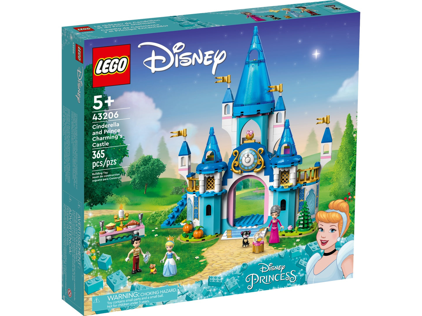 LEGO Disney Princess Cinderella and Prince Charming's Castle (43206)