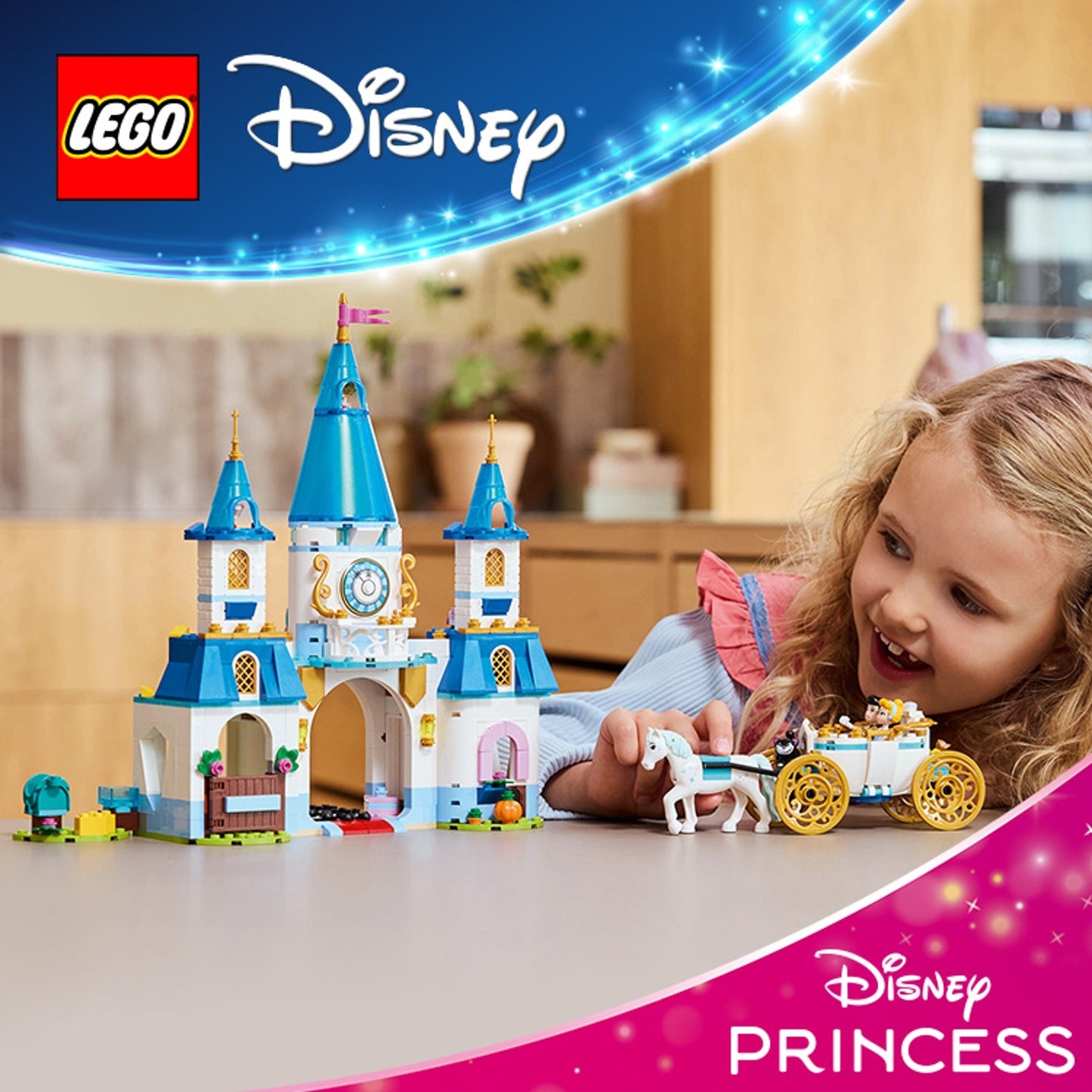LEGO Disney Princess Cinderella's Castle and Horse Carriage (43275)