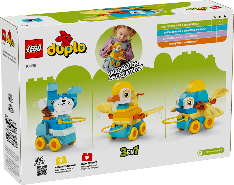 LEGO DUPLO Town 3 in 1 Animals on Wheels (10448)