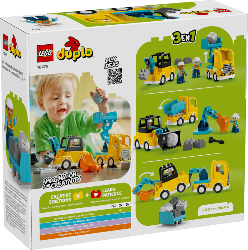 LEGO DUPLO Town 3 in 1 Construction Vehicles (10475)