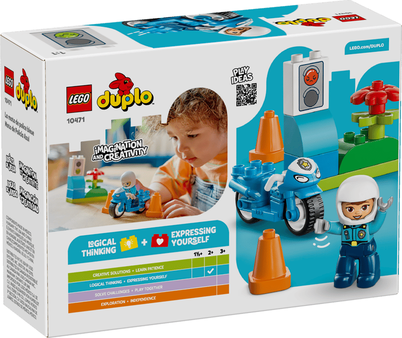 LEGO DUPLO Town Blue Police Motorcycle (10471)