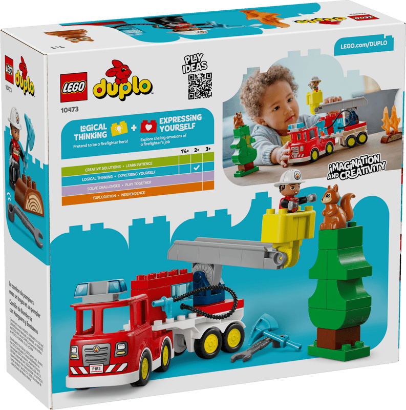 LEGO DUPLO Town Fire Truck with Hose and Firefighter (10473)