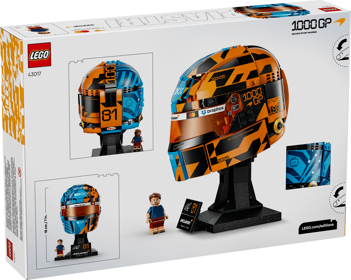LEGO Editions Formula 1 McLaren Mastercard F1® Team Oscar Piastri Helmet (43017)