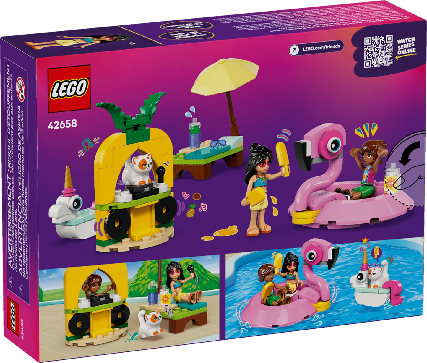 LEGO Friends Unicorn & Flamingo Pool Party (42658)