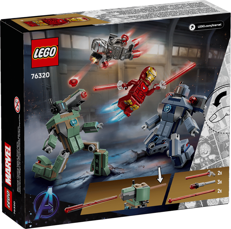 LEGO Marvel Iron Man & War Machine vs. Hammer Drones (76320)