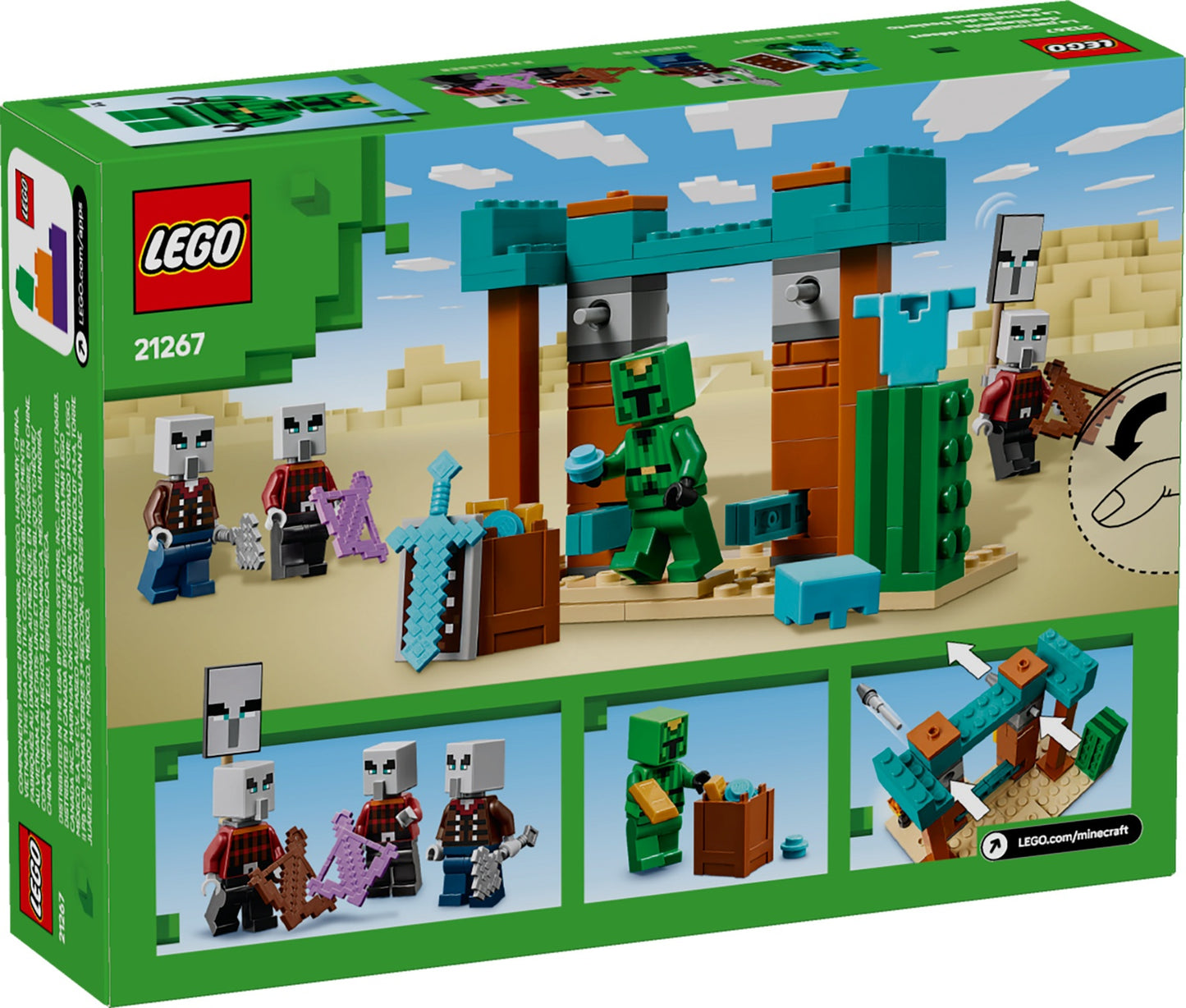 LEGO Minecraft The Illager Desert Patrol Set (21267)