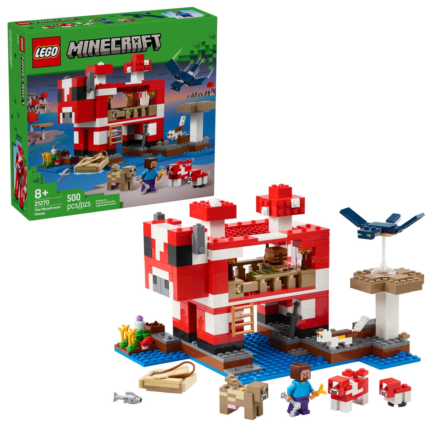 LEGO Minecraft The Mooshroom House (21270)