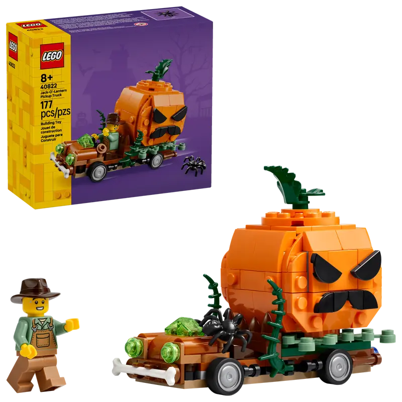 LEGO Seasonal Jack-O'-Lantern Pickup Truck (40822)