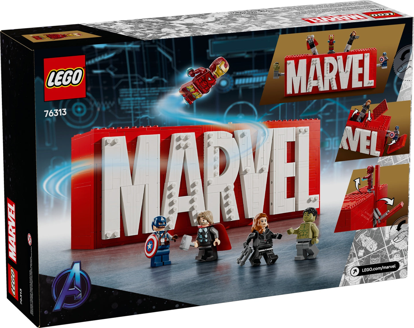 LEGO Marvel Logo and Minifigures (76313)