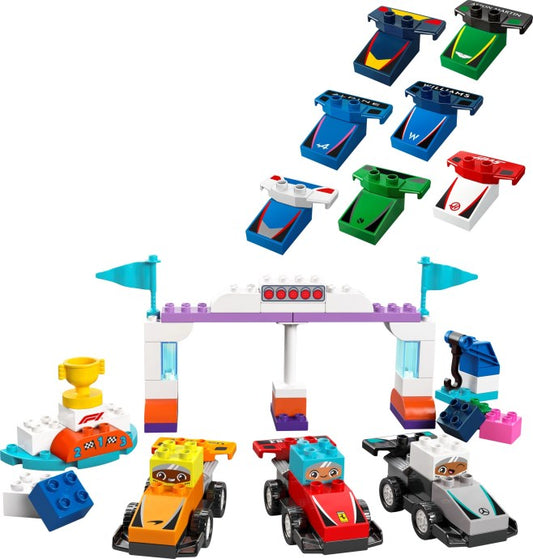 LEGO DUPLO Town F1 Team Race Cars and Drivers (10445)