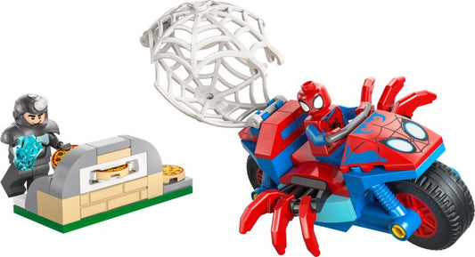 LEGO Spidey on his Motorcycle vs. Rhino (11206)