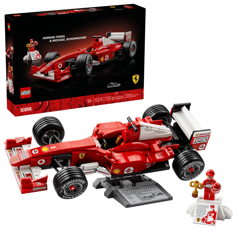 LEGO Icons Ferrari F2004 and Michael Schumacher (11375)