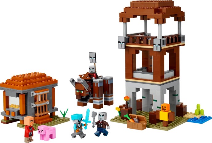 LEGO Minecraft The Pillager Outpost and Ravager (21278)