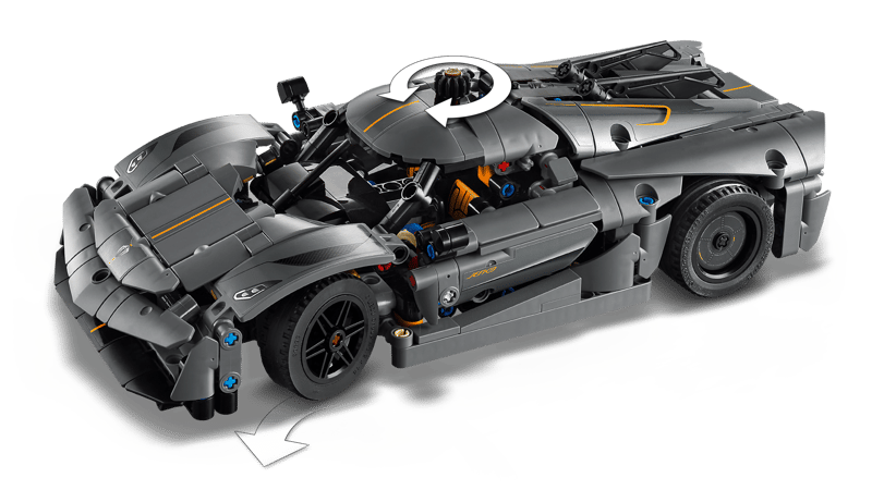 LEGO Technic Koenigsegg Jesko absolut grey hypercar (42173)