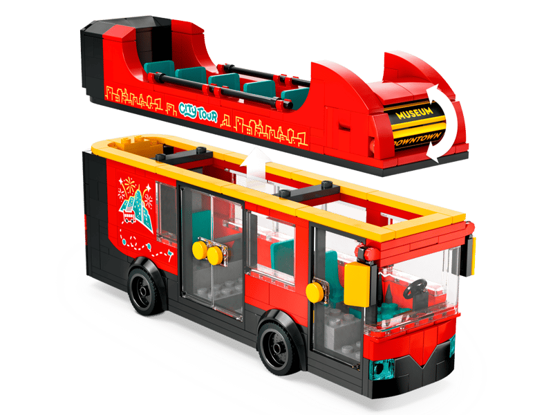 LEGO City Red double-decker sightseeing bus (60407)