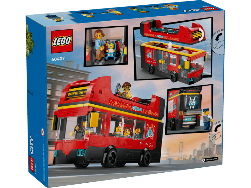 LEGO City Red double-decker sightseeing bus (60407)