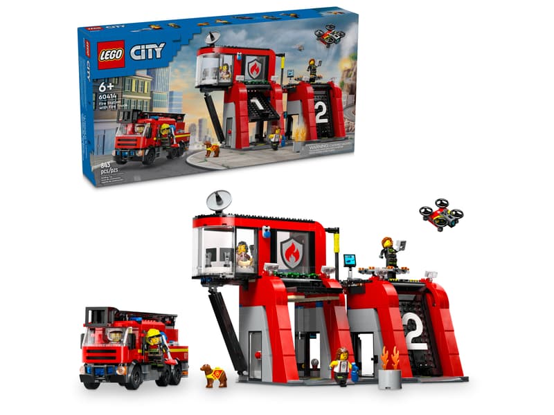 LEGO City Fire station with a fire truck (60414)