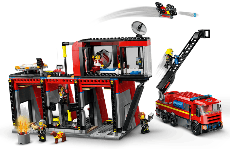 LEGO City Fire station with a fire truck (60414)
