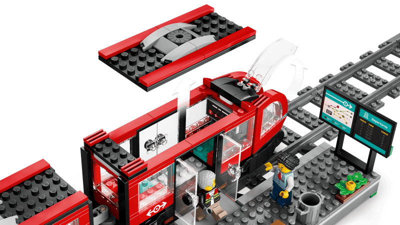 LEGO City Downtown Streetcar and Station (60423)