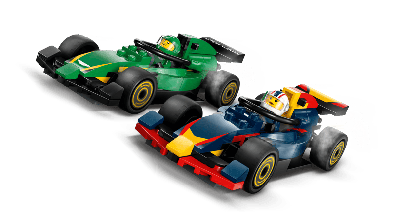LEGO City F1 Truck with RB20 & AMR24 F1 Cars (60445)