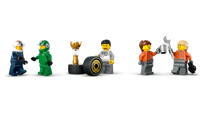 LEGO City F1 Truck with RB20 & AMR24 F1 Cars (60445)