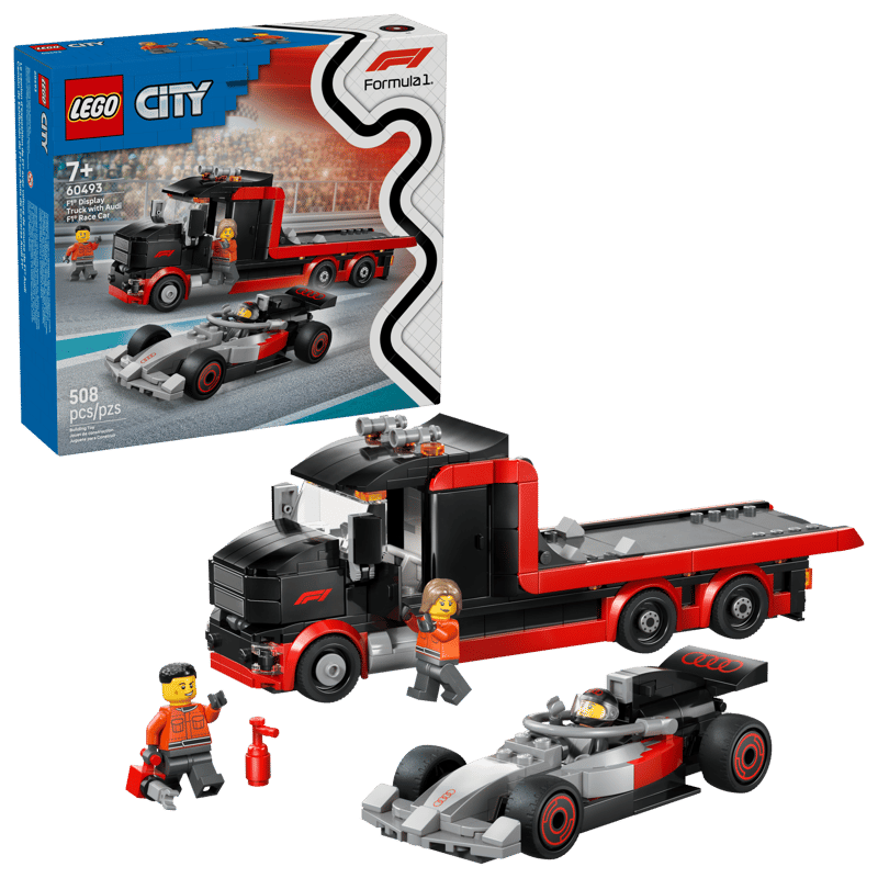 LEGO City F1 Display Truck with Audi F1 Race Car (60493)