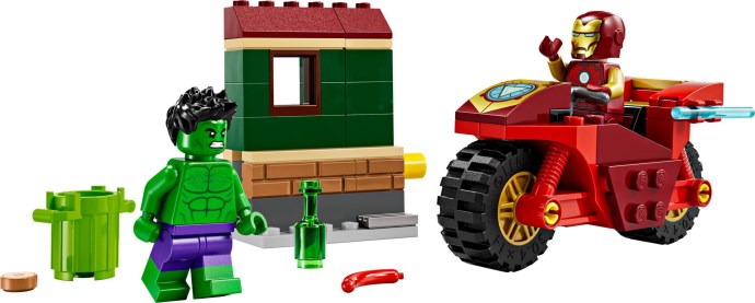 LEGO Marvel Iron Man with Bike and The Hulk (76287)