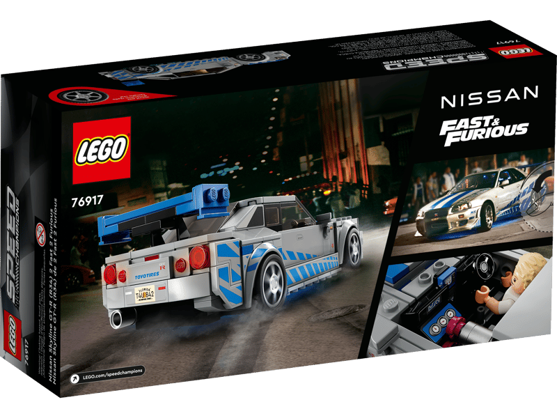 LEGO Speed Champions 2 Fast 2 Furious Nissan Skyline GT-R (R34) (76917)