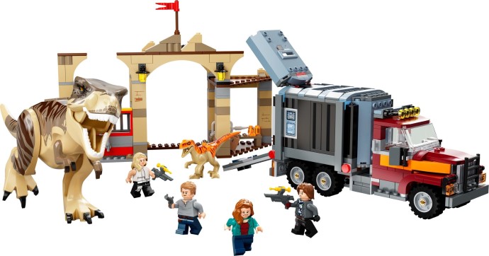 LEGO Jurassic World T. rex and Atrociraptor Dinosaur Breakout (76948)