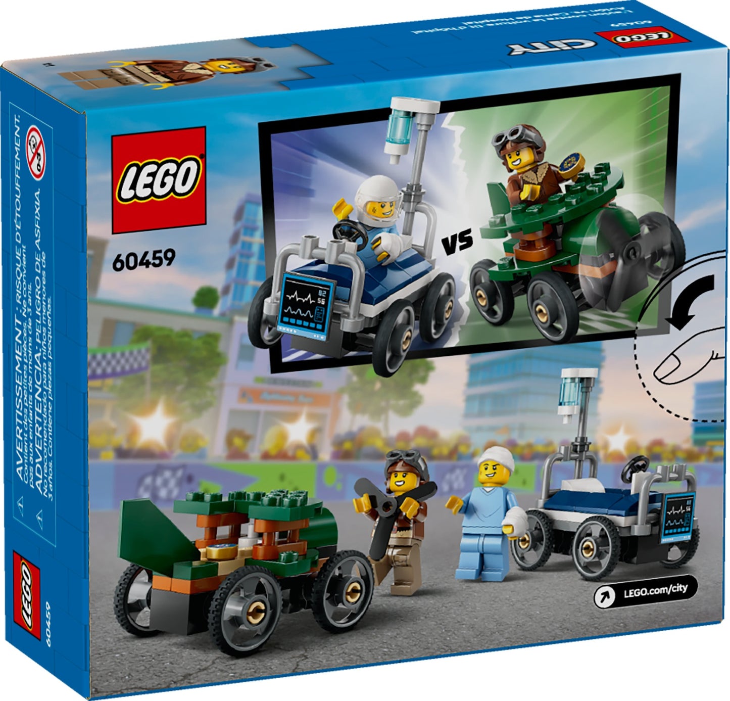 LEGO City Airplane vs. Hospital Bed (60459)