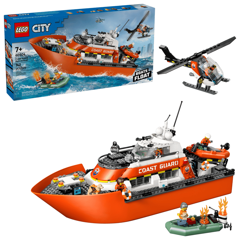 LEGO City Coast Guard Rescue Boat & Helicopter (60504)