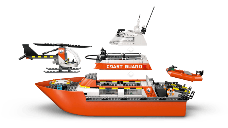 LEGO City Coast Guard Rescue Boat & Helicopter (60504)