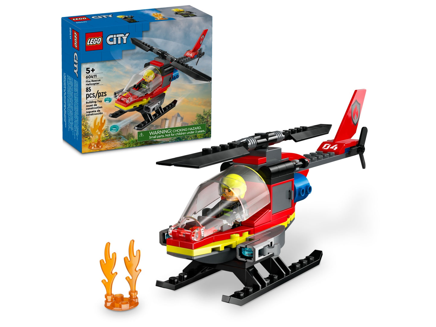 LEGO City Fire Rescue Helicopter (60411)
