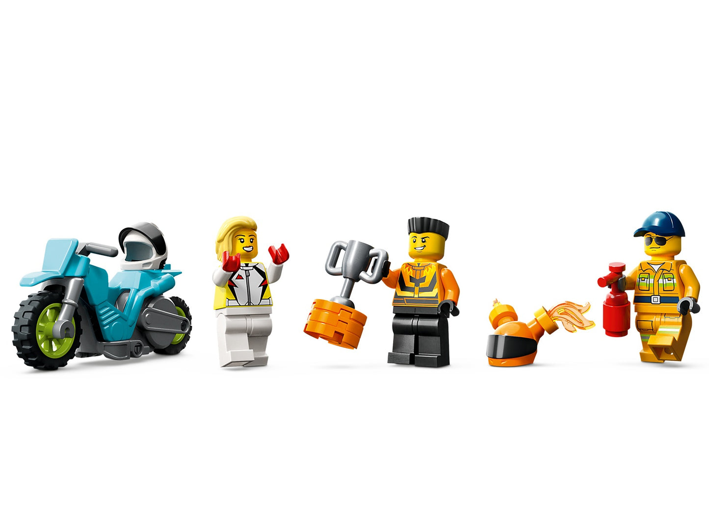 LEGO City Stuntz Stunt Truck and Ring of Fire Challenge (60357)