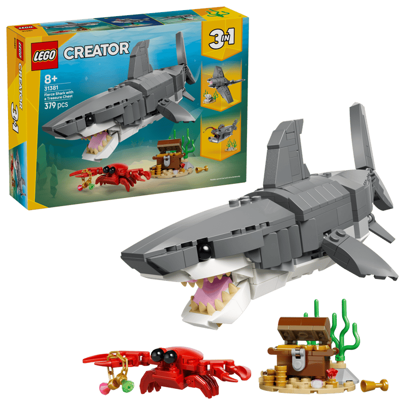 LEGO Creator Fierce Shark with a Treasure Chest (31381)