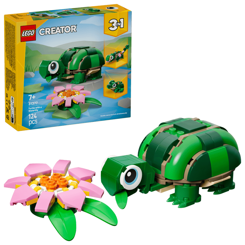 LEGO Creator Turtle with a Water Lily Flower (31377)