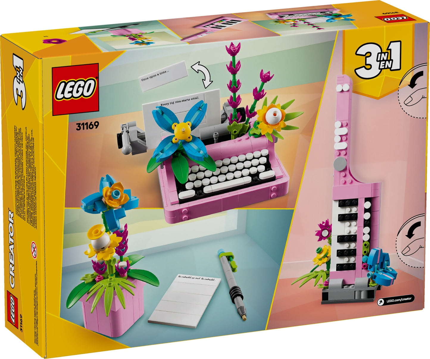 LEGO Creator Typewriter with Flowers (31169)