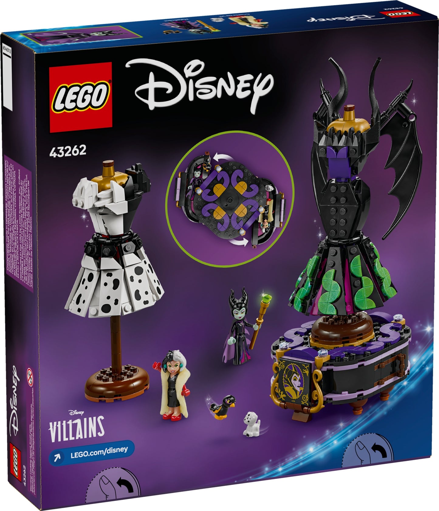 LEGO Disney Maleficent's and Cruella De Vil's Dresses (43262)