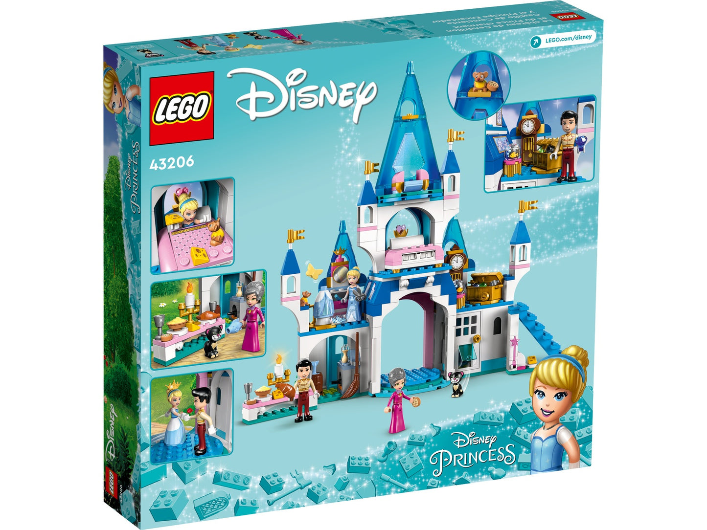LEGO Disney Princess Cinderella and Prince Charming's Castle (43206)