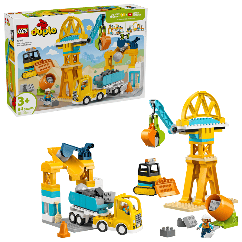 LEGO DUPLO Town 3 in 1 Construction Site and Vehicles (10476)