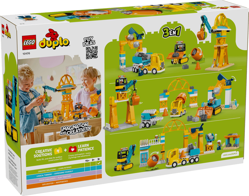 LEGO DUPLO Town 3 in 1 Construction Site and Vehicles (10476)