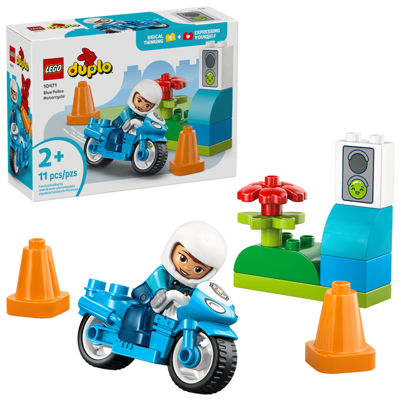 LEGO DUPLO Town Blue Police Motorcycle (10471)
