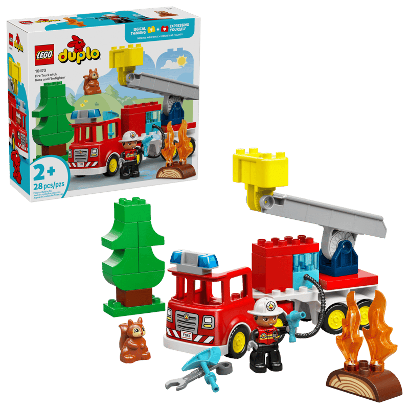 LEGO DUPLO Town Fire Truck with Hose and Firefighter (10473)