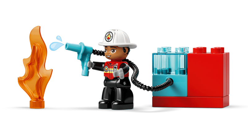 LEGO DUPLO Town Fire Truck with Hose and Firefighter (10473)