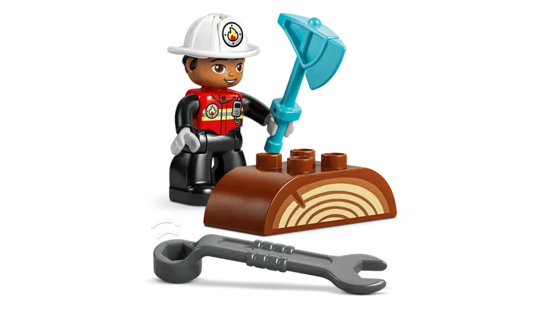 LEGO DUPLO Town Fire Truck with Hose and Firefighter (10473)